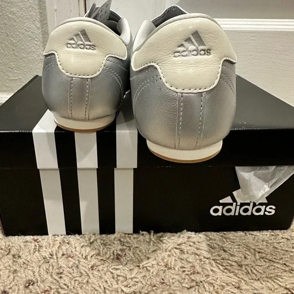 Adidas Taekwondo Silver Sneakers. Retro, rave, celestial, sporty